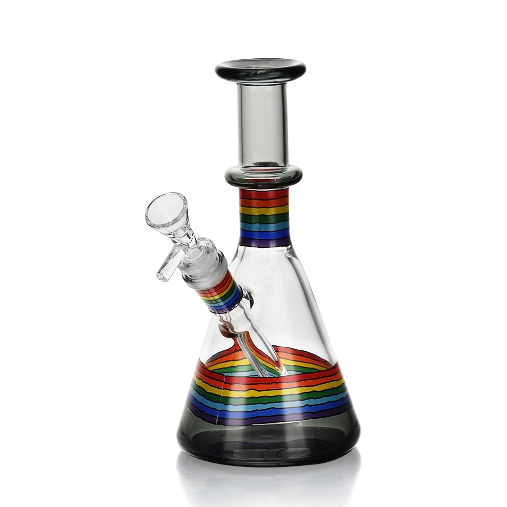 Esigo New Decal Design 6.7&quot; Wholesale Rainbowl Glass Shisha Hookah Oil DAB Rig Smoking Glass Water Pipe with Fast Shipping