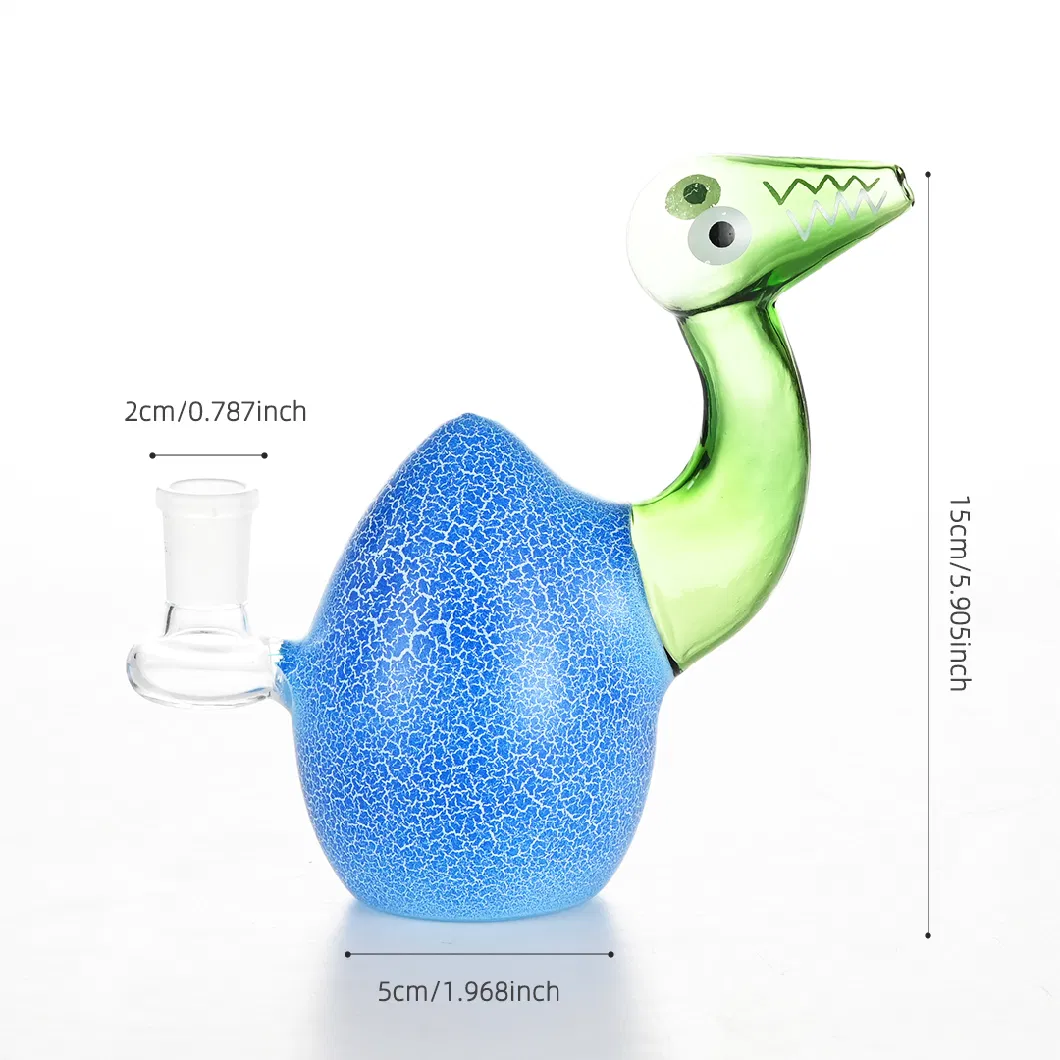 2023 New Creative Glass Pipe Color Ostrich Ostrich Egg Blue Pink Green White Glass Water Pipe Smoking Pipe Hookah