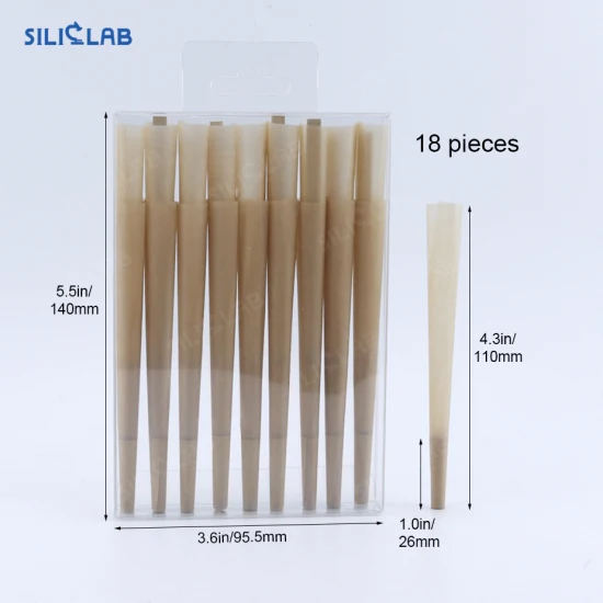 Preroll Rolling Paper Customized Tobacco Pre Roll Cone Papers Smoking Accessories 18PCS/Pet Set