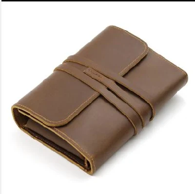 Premium Leather Brown Cigar Case Holder Custom